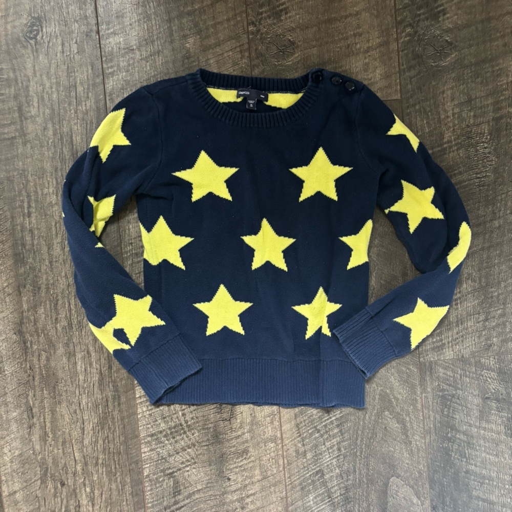 GAP Kids Navy Sweater with Yellow Stars